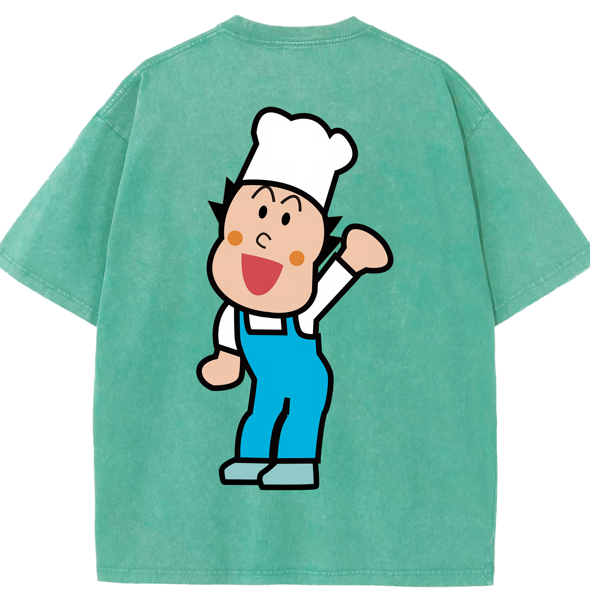 （画像用） アンパンマン Anpanman 綿100% ヴィンテージ風 半袖Tシャツ（背面プリント）